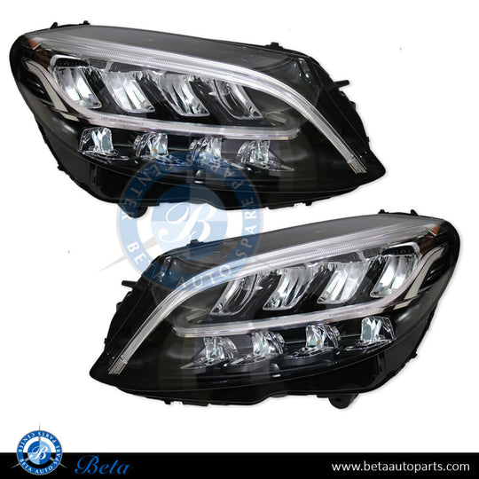 Headlamp Upgrade from Static LED to 2019 Static LED look for Mercedes C-Class W205 2015-2018 models, Part Number 2058203561 / 2058203661 Headlamp Upgrade from Static LED to 2019 Static LED look for Mercedes C-Class W205 2015-2018 models, Part Number 2058203561 / 2058203661